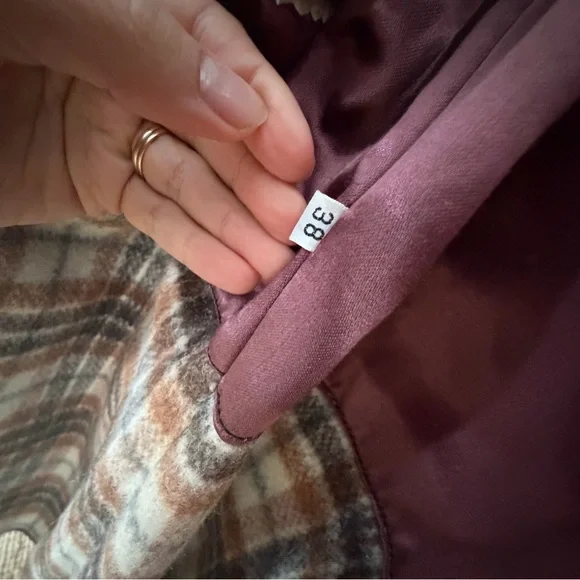 Men's Brown Fur Collar Coat - Picture 15 of 16